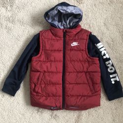Boys Nike Warm Vest Jacket Size 6/M