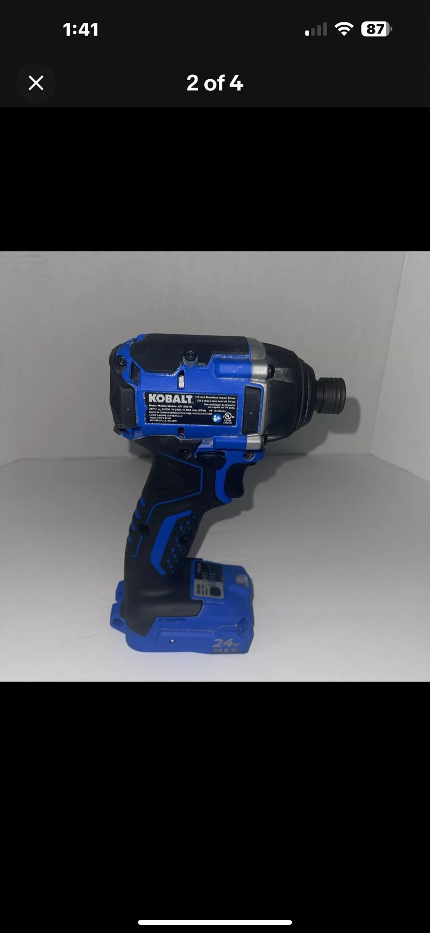 Kobalt 24v Max Xtr 1/4 Impact Driver