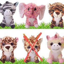 Brand New 7-in Plush Animals