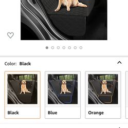 Dog Seat Cover With Hammock 