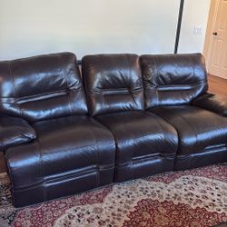 Free Leather Recliner Sofa. 