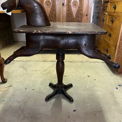 Antique Swivel Horse Table