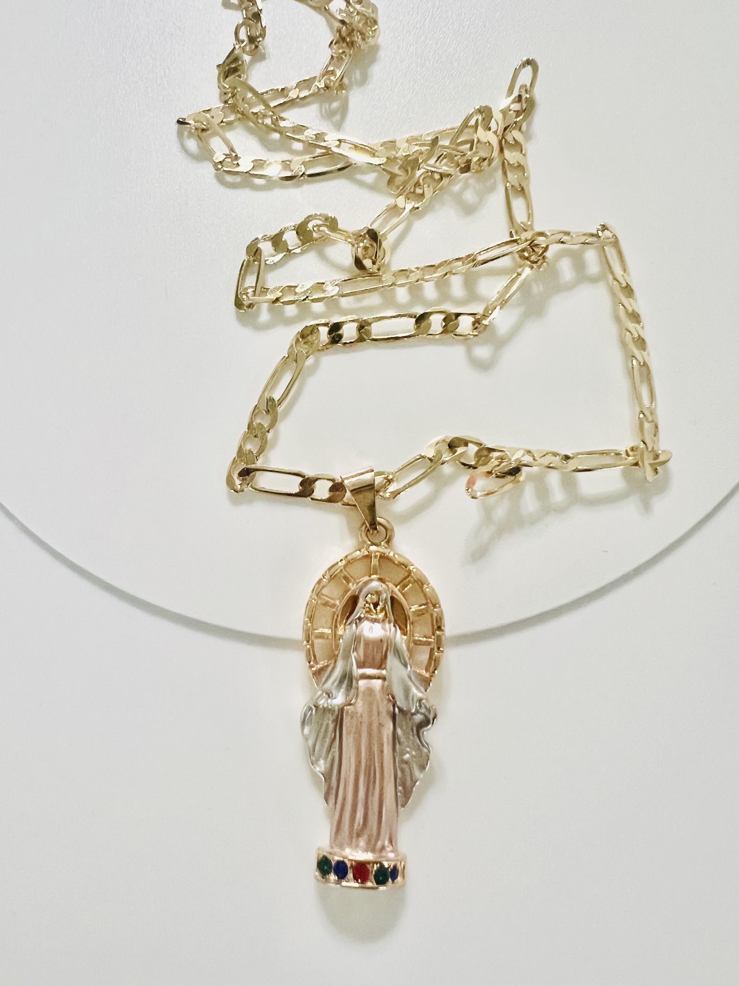 Necklace Virgin Gold Plated 26 Inches