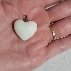 White Heart Pendant 🤍 