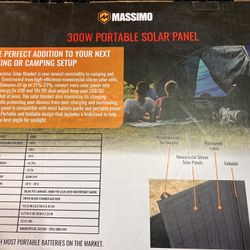 Massimo 300w Solar Power Panel( San Diego)