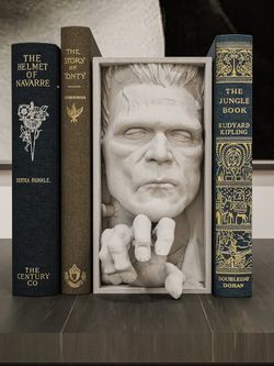 Frankenstein's Monster Book Nook Book End Monster Guillermo Del Toro