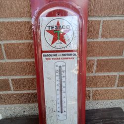 TEXACO THERMOMETER METAL SIGN, NEW 