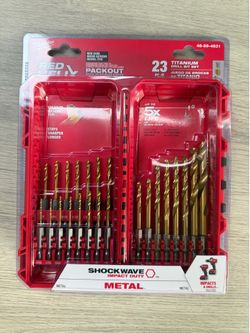 Milwaukee SHOCKWAVE IMPACT DUTY Titanium Twist Drill Bit Set (23-Piece)