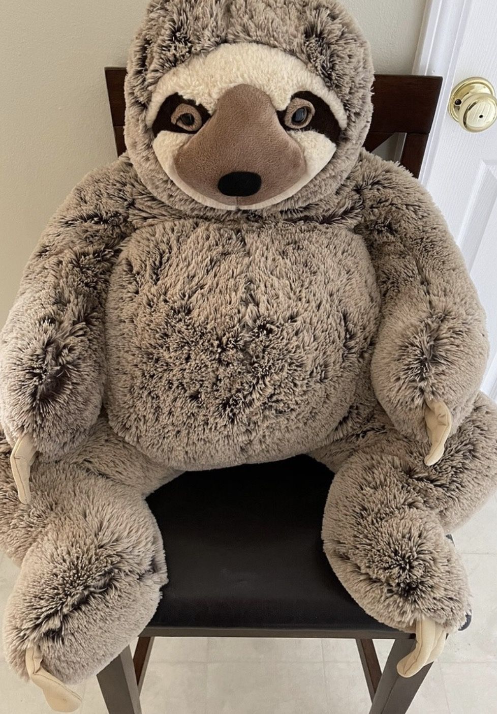Hug Fun XL Jungle SLOTH Plush 36" Big Stuffed Floppy Animal Huge Giant Jumbo