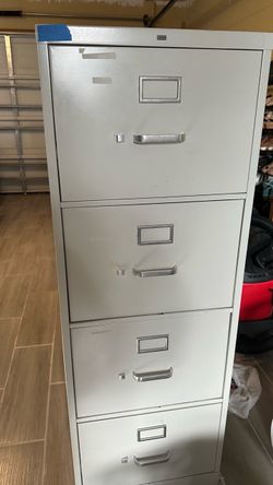 Metal file cabinet