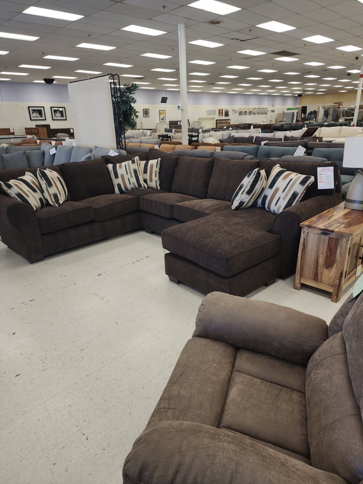 Savannah Chocolate Sectional