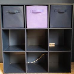 3×3 Navy Blue Cubby Shelves