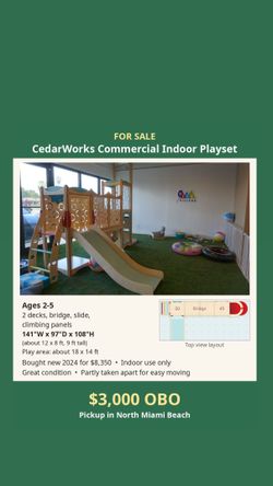 CedarWorks Commercial Indoor Playset - Ages 2-5