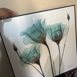 Flower poster frame