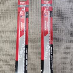 Milwaukee 5pk. 12" Carbide Teeth Sawzall Blade  $40 Pk. Brand New (Price Is Firm)
