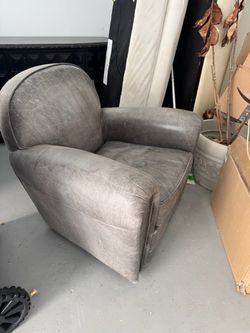 Leather Restoration Hardware Chair