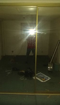 2 closet mirrors 48”x80” for 8’ opening