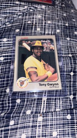 Tony Gwynn rookie baseball card fleer