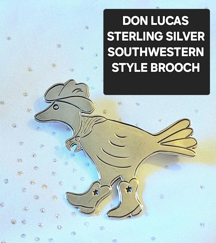 Sterling Silver Don Lucas SW Brooch 