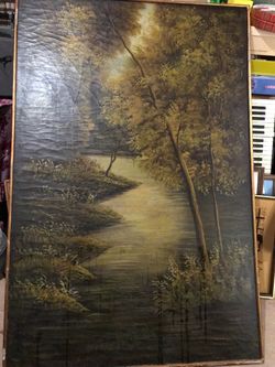 Very large 5-6 ft painting