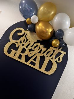 GRAD Wood Sign 3 Ft Wide X2 Ft Tall About