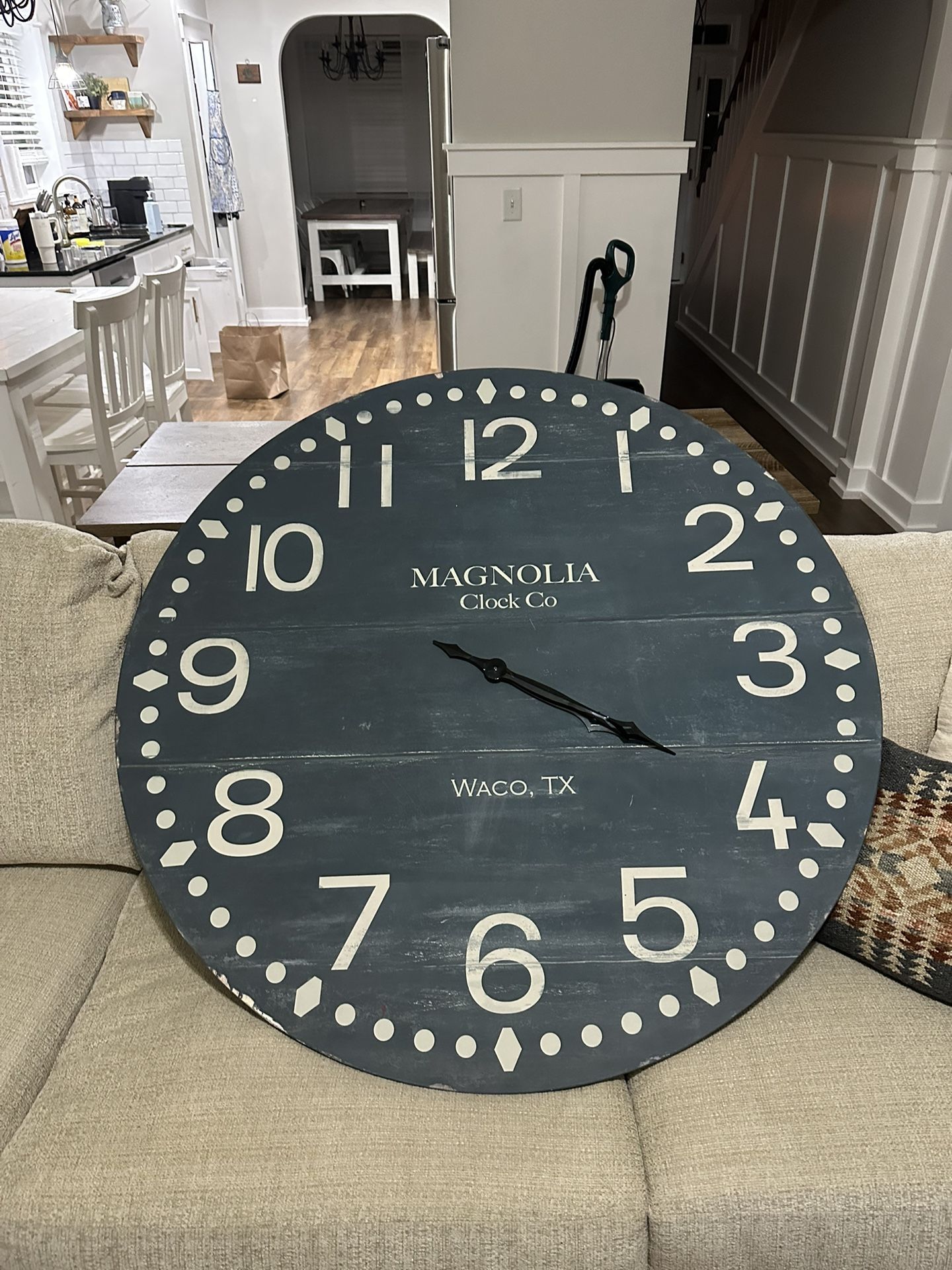 Magnolia Home Courthouse Wall Clock