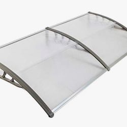 ALEKO 40 x 80 Inches Polycarbonate Outdoor Window Door Canopy Awning Cover