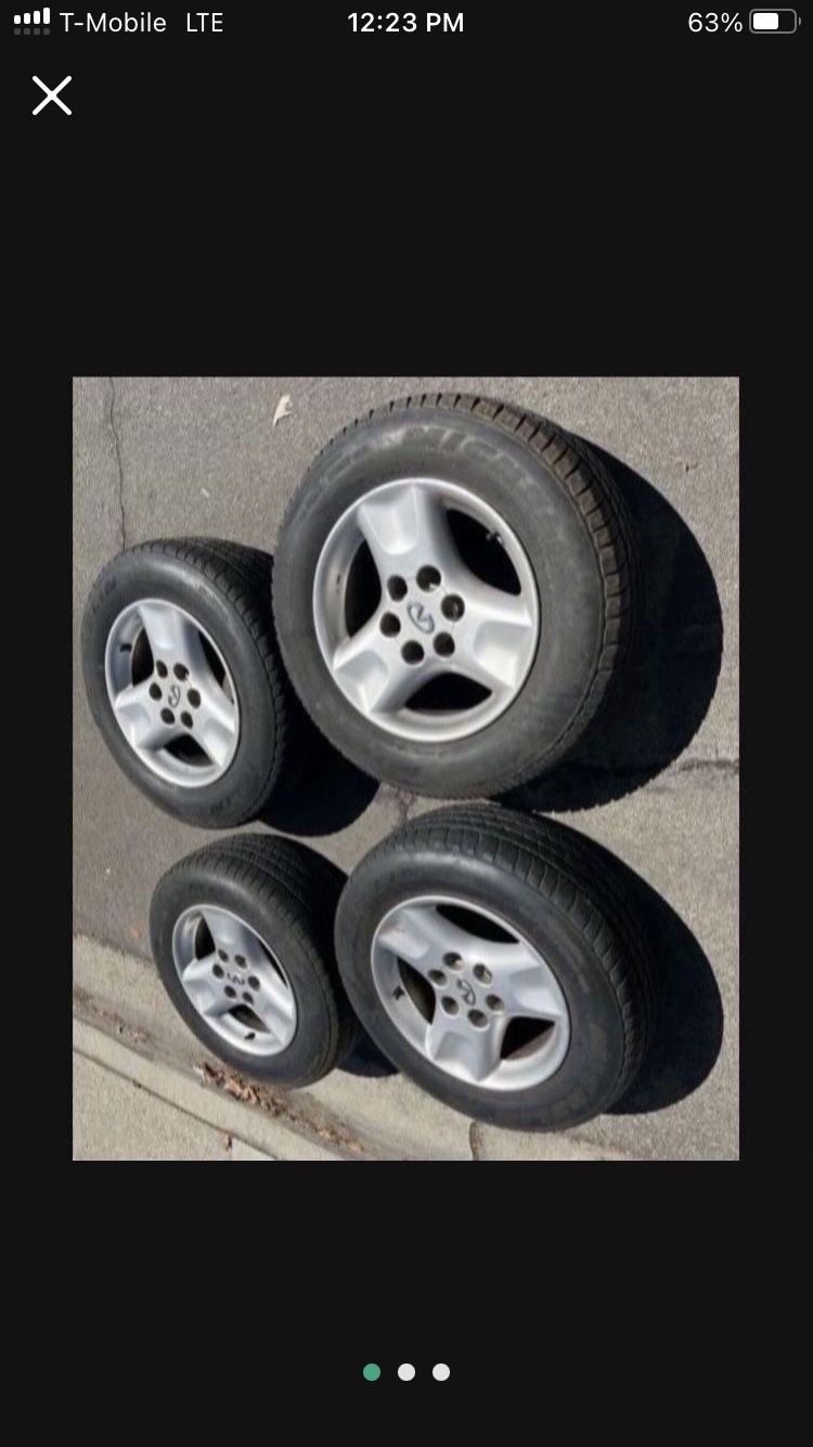 4 — 245/65r17 6x5.5 6x139.7 Stock Infiniti QX4 Tacoma Tundra 4Runner Tahoe Yukon Wheels Rims Tires!!!!!!!!!!!!!!!!