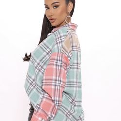 Plaid Shirt Woman’s Oversized 