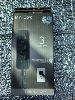 TV braided flat plug