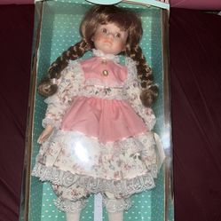 Hearts And Harvest Memories Porcelain Doll