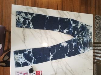 Brand New Vintage GUESS Marbled & Studded Jeans Size 7