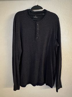 Scotch & Soda, Long Sleeve Henley, blue