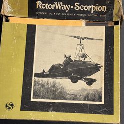 Rare Lot of Rotorway Scorpion Helicopter Items - Manuals, Blueprints, Sales Materials & More.  