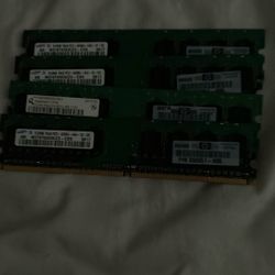 4x DDR2 512mb Ram