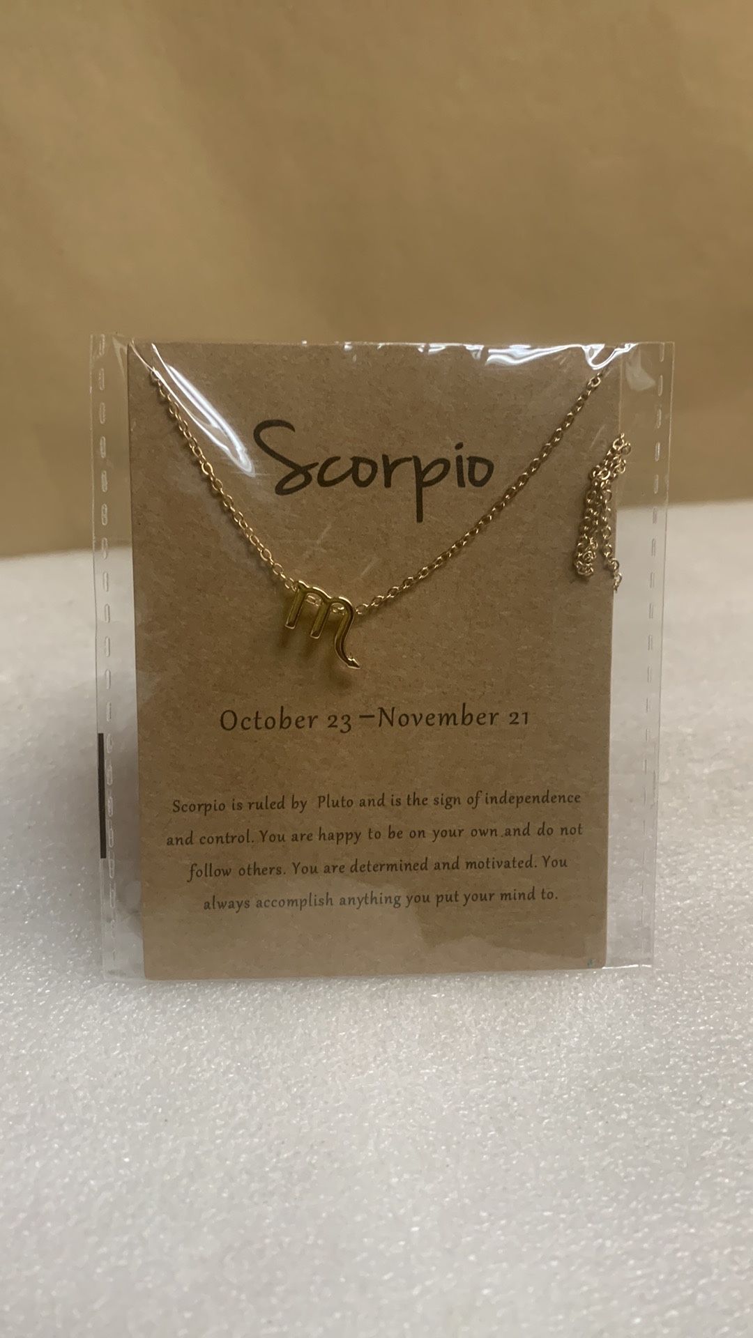 Scorpio Zodiac Sign Choker Style Horoscope Necklace