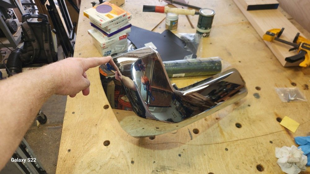 Tacoma 3rd Gen Driver Side Bumper End Cap Chrome