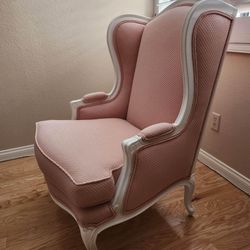 French Upholstered Pink Chair 