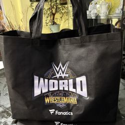 Set of 3 WWE Wrestling WrestleMania Vegas XL tote bags 