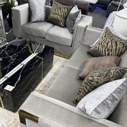 Brand New Two Piece Couch And Loveseat 