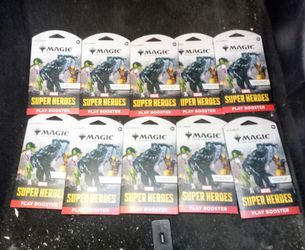Magic Marvel Superheroes Booster Pack Lot $50
