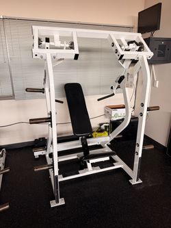 Lightly used Hammer Strength iso-lateral behind the neck press