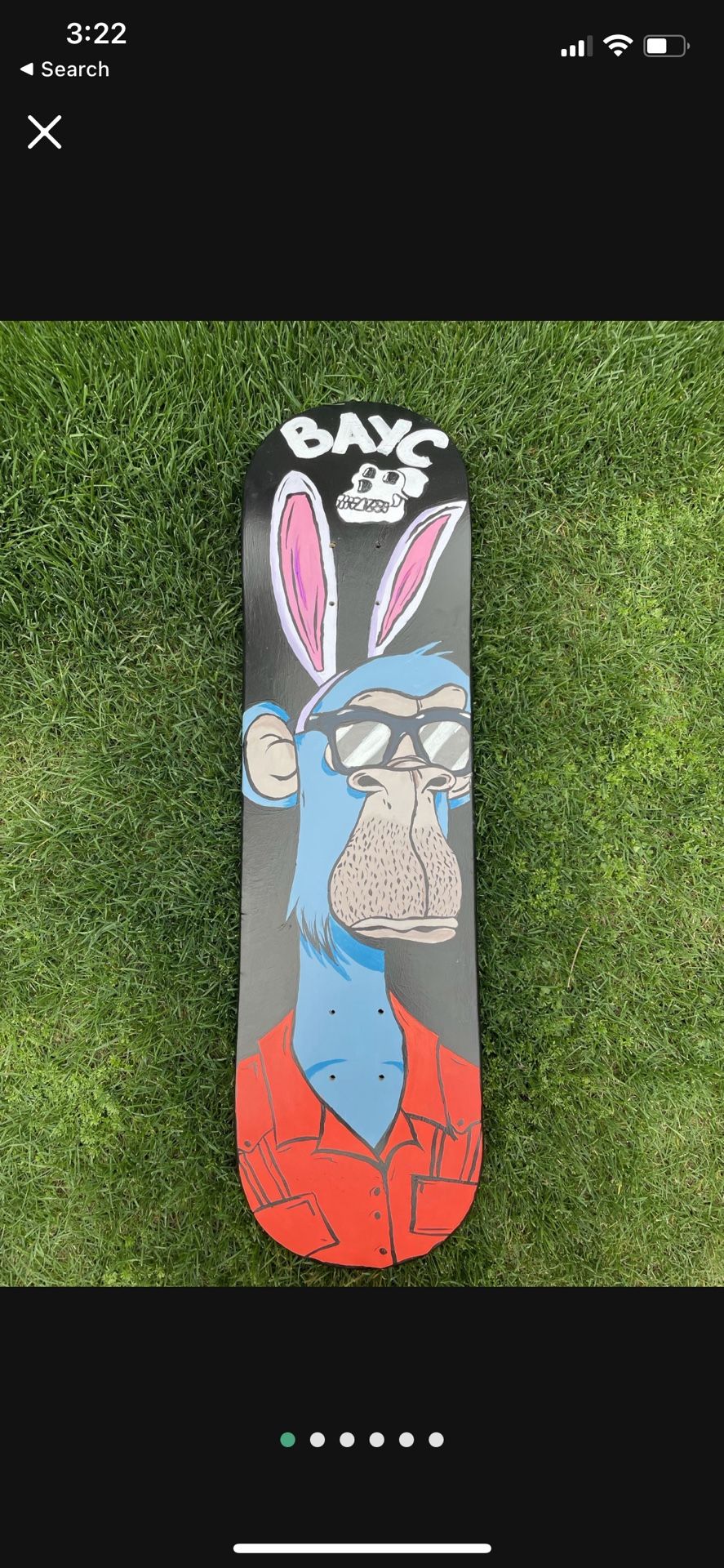 BAYC bored Ape Yacht Club NFT skateboard Painting