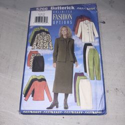  Butterick Sewing Pattern 