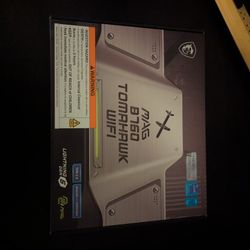 MSI MAG B760 TOMAHAWK WIFI LGA 1700 (Intel12th&13th Gen) SATA 6Gb/s ATX Motherboard (PCIe 5.0, DDR5,3xM.2 Slots,,WiFi 6,Intel 2.5Gb LAN)