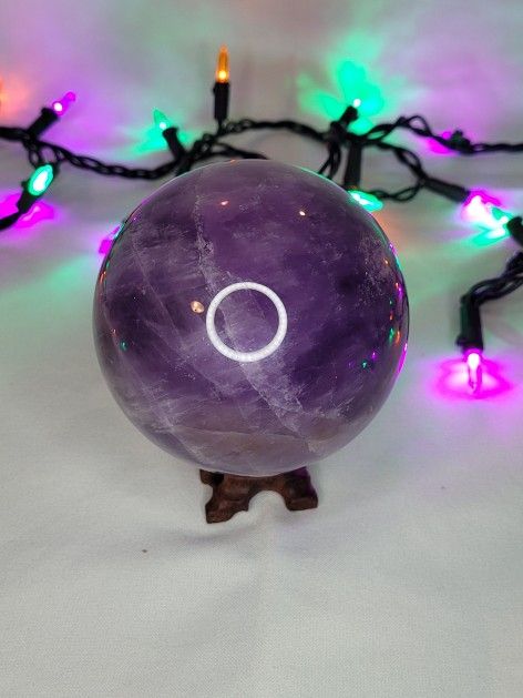 Large 87.83mm Amethyst sphere With Stand