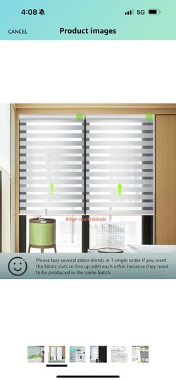 Yoolax Motorized Zebra Blinds Works With Alexa