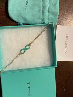 Tiffany Infinity Bracelet- Silver/Turquoise