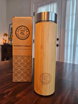 Leaf Life Bamboo Tumbler with Tea Infuser - 17oz