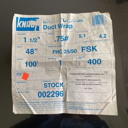 Foil Covered Duct Wrap